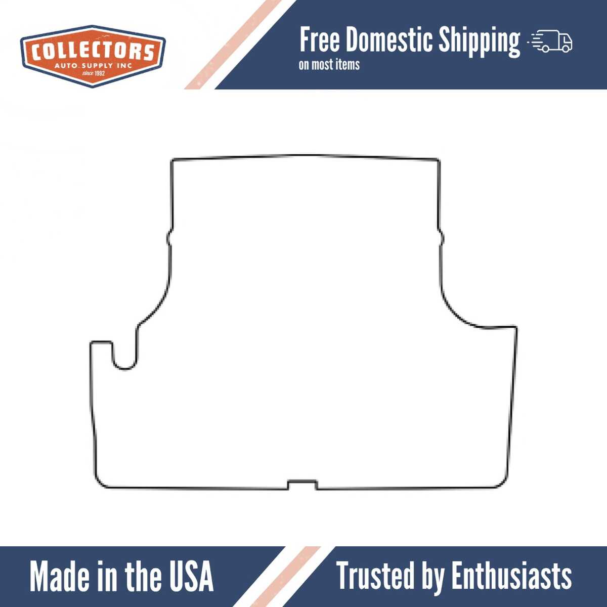 Trunk Floor Mat Cover for Classic Car Trunk, High Definition Rubber Smooth, Protects from Spills, Mud, Snow, and Debris.