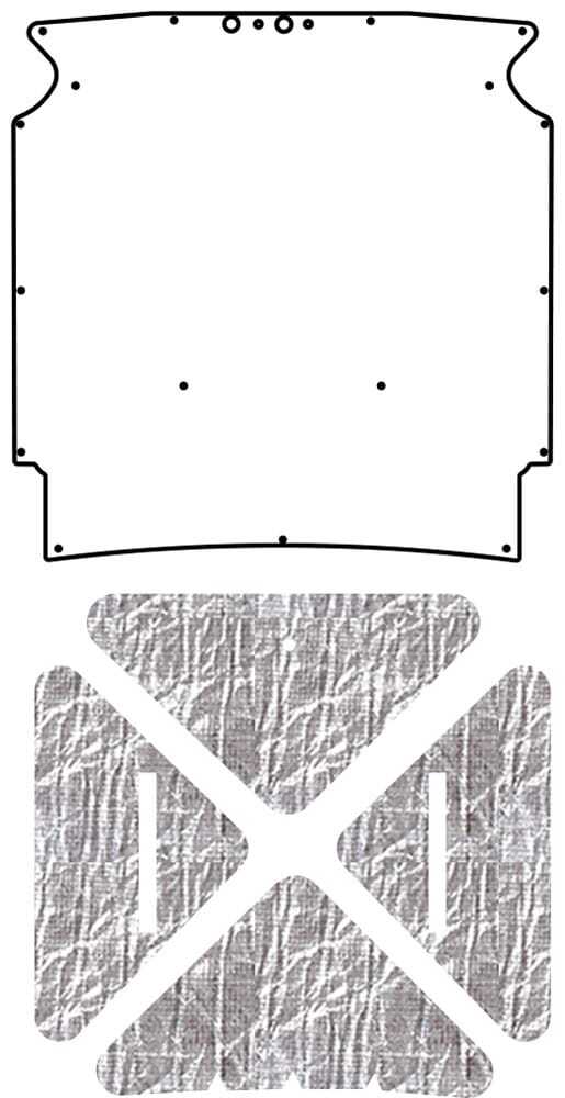 1964-65 Comet Under Hood Cover-Smooth | 1964-65 Comet Under Hood Cover-Smooth | QRS-COMET 6465-CUHC