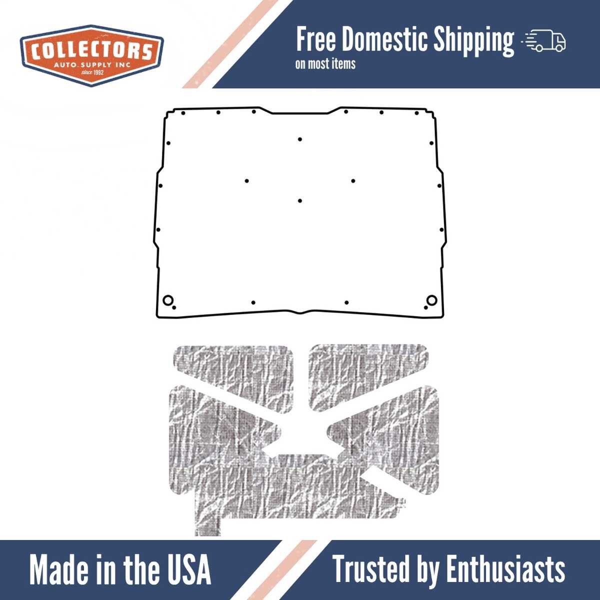 Premium Hood Insulation Pad Heat Shield for GMC Sonoma Trucks - Ultimate Sound & Heat Insulation, Easy Installation Kit