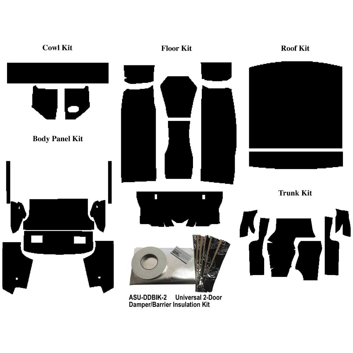 Buick Apollo Insulation Sound Deadener Kit Coupe Complete