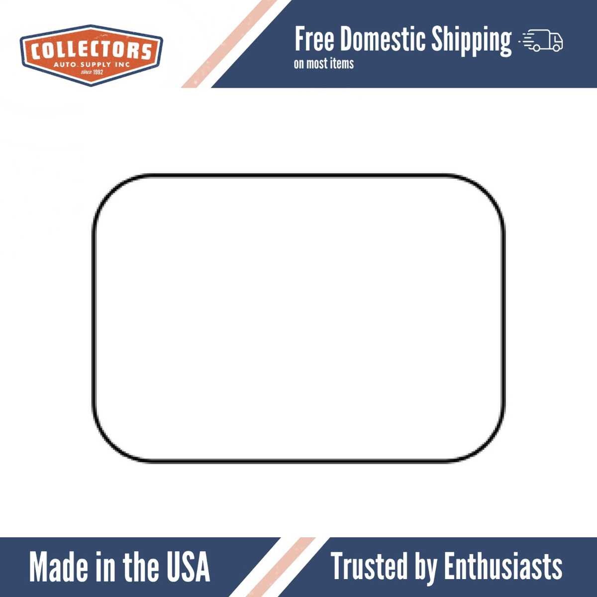 Trunk Floor Mat Cover for Classic Chevrolet, Ultra High Definition Rubber, Protects Trunk from Spills, Mud, Snow and Debris.