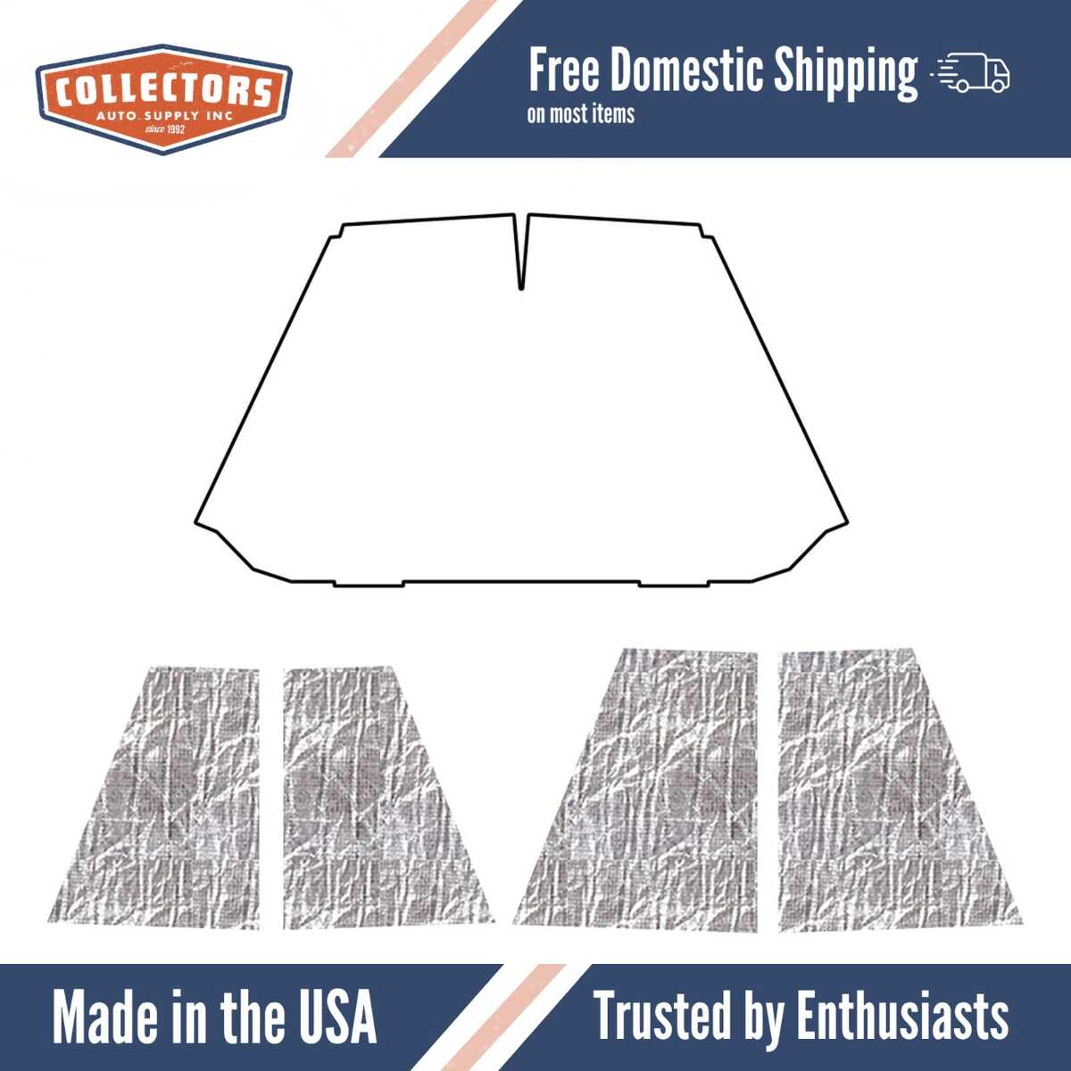 Hood Insulation Pad Heat Shield for 1947-1954 Chevrolet Truck