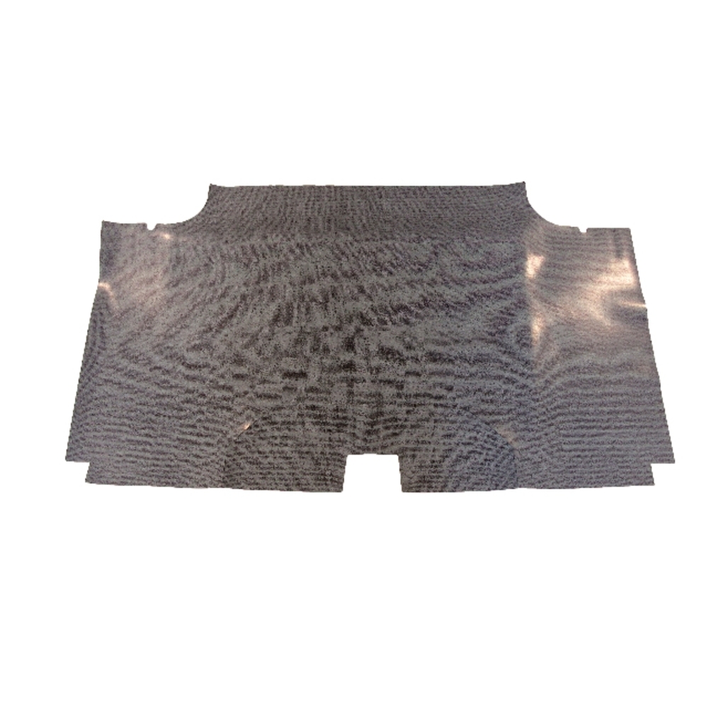 Trunk Floor Mat Cover for 1970 Dodge Coronet 2DR Hardtop, Gray Herringbone Rubber, US-made, OEM-quality replication.
