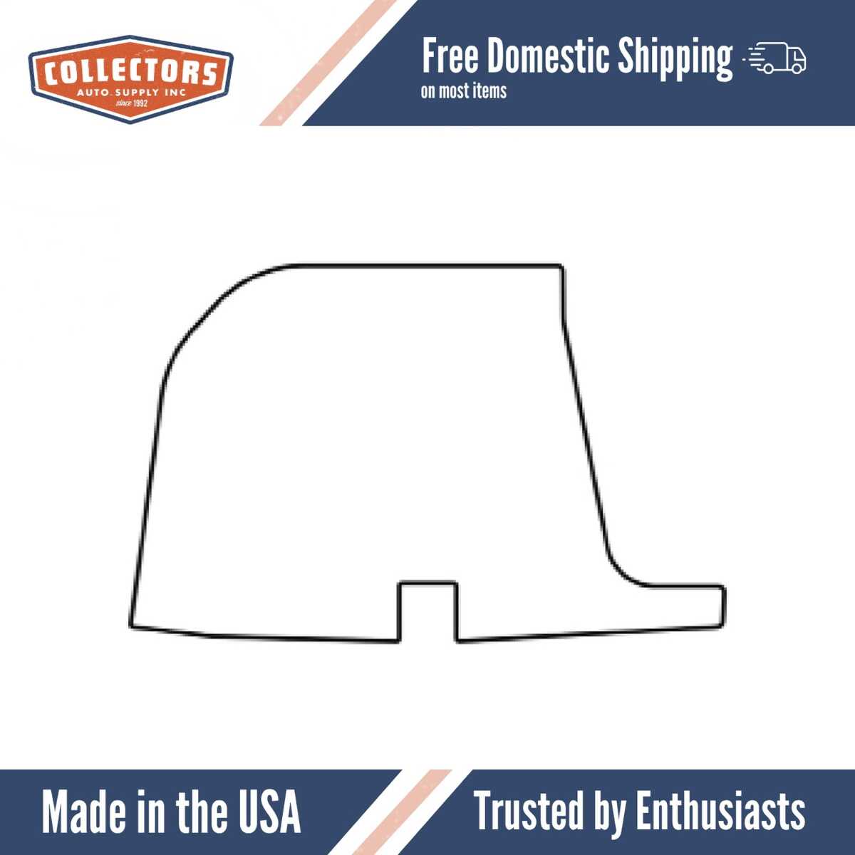 Trunk Floor Mat Cover for Classic Oldsmobile, Ultra High Definition Rubber, Protects Trunk from Spills, Mud, Snow, and Debris