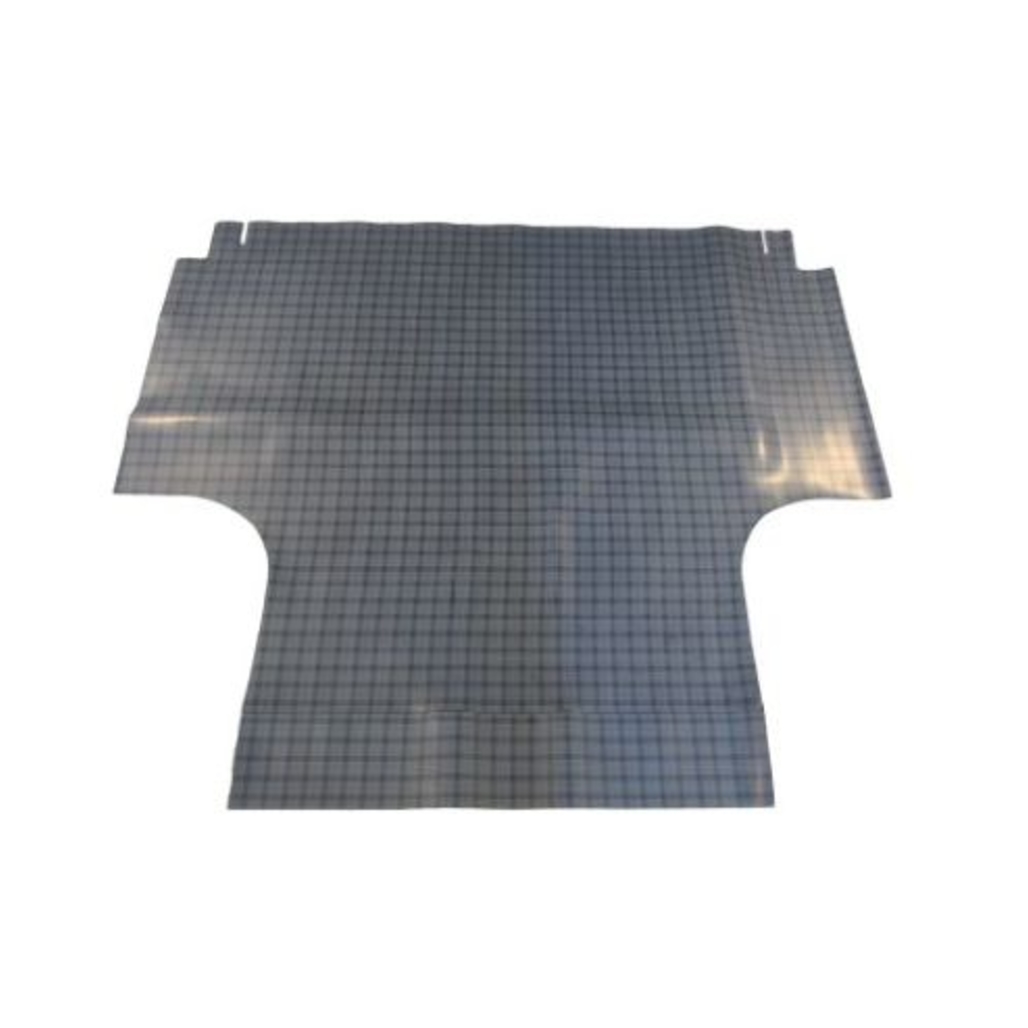 Trunk Floor Mat Cover for 1968 Plymouth Fury 2DR Hardtop, Gray Herringbone Rubber Material, Front Area Protection.