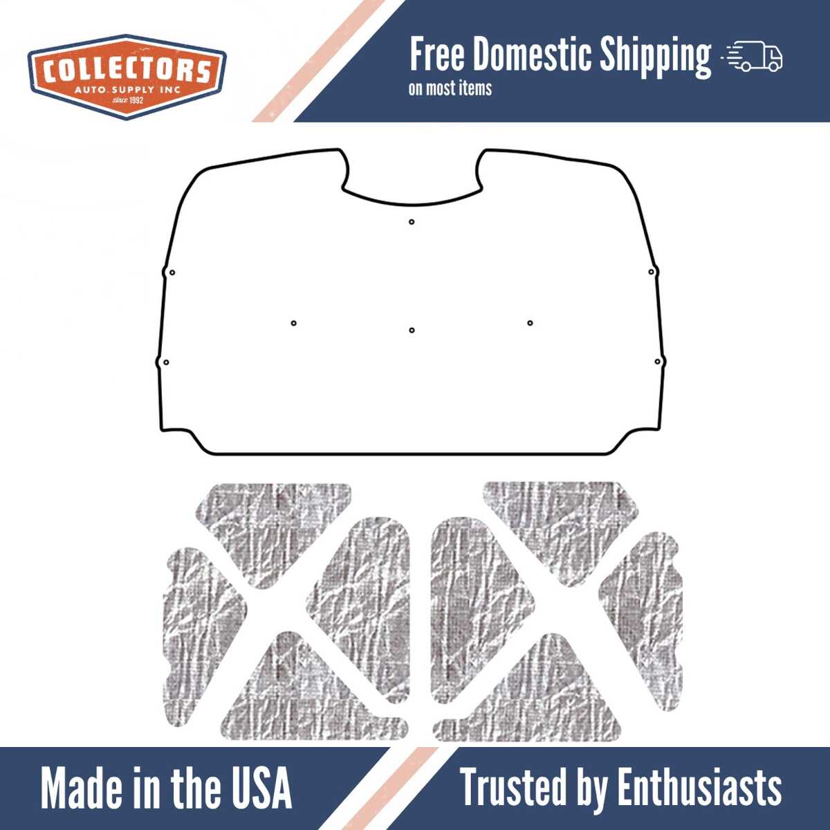 2003-06 Chevrolet Truck Under Hood Cover-Smooth | Hood Insulation Pad Heat Shield for 2003-2006 Chevrolet Truck Under Cover Smooth | QRS-CHEV 0306-TUHC