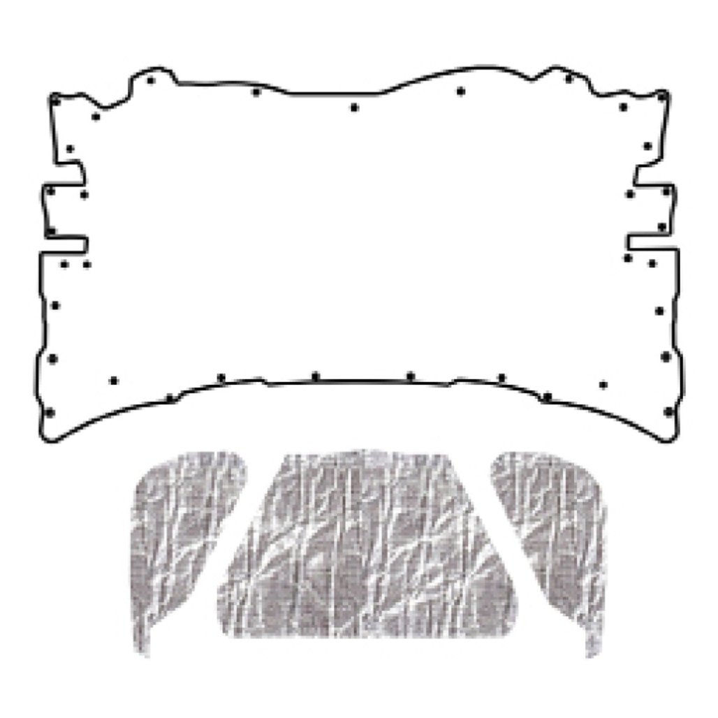 Premium Hood Insulation Pad Heat Shield for Dodge Challenger, Ultimate Sound & Heat Insulation, ABS Material, Made in the USA