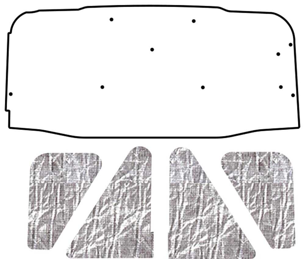 Premium Hood Insulation Pad Heat Shield for Dodge Magnum - Ultimate Sound & Heat Insulation, ABS Material, Easy Installation