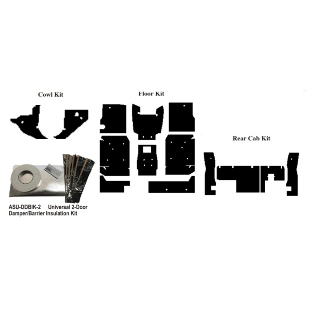 2005-2008 Ford F-150 Extended Cab Complete Acoustic Kit | Insulation Sound Deadener Kit for 05-08 Ford F-150 Extended Cab Pickup Complete | QRS-FORD 0508-XTAK