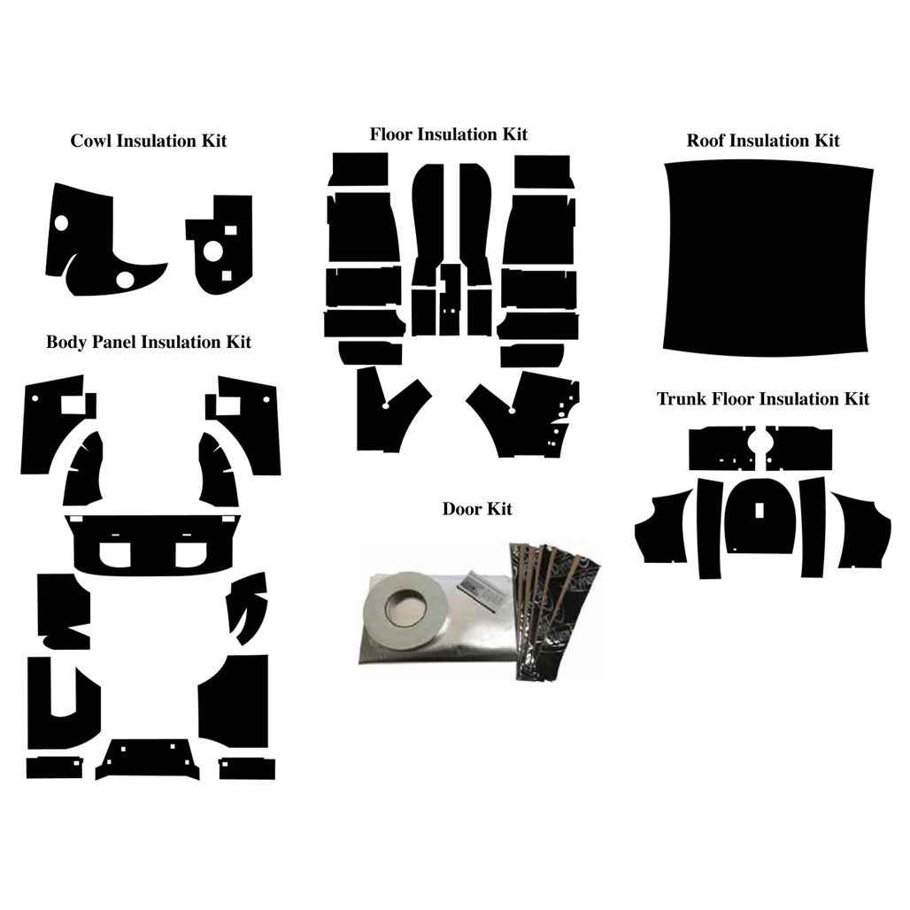 2005-09 Mustang Coupe Complete Kit | Insulation Sound Deadener Kit for 05-09 Mustang Coupe Acoustishield Complete | QRS-MUST 0509-CAK