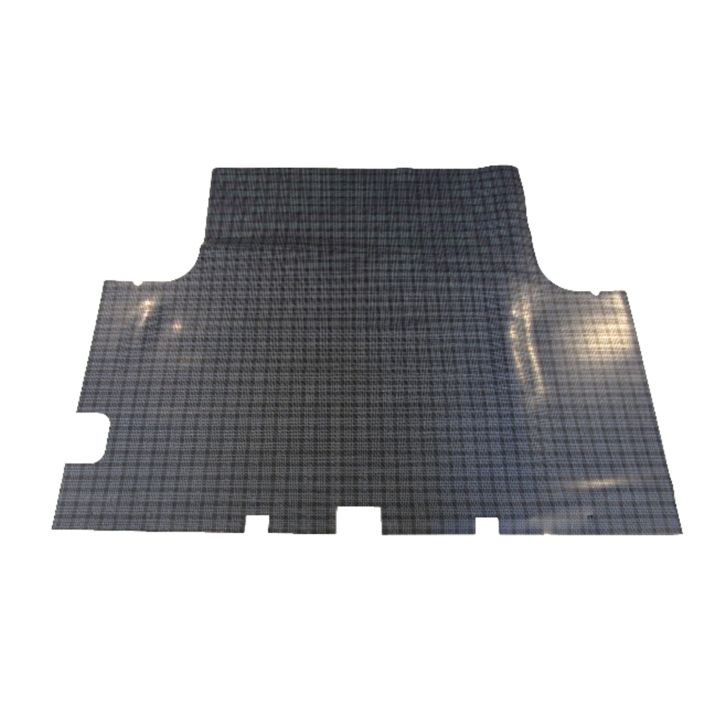 Trunk Floor Mat Cover for 1966-1967 Dodge Charger 2DR Hardtop, Gray Herringbone Rubber Material, Front Area Cover.