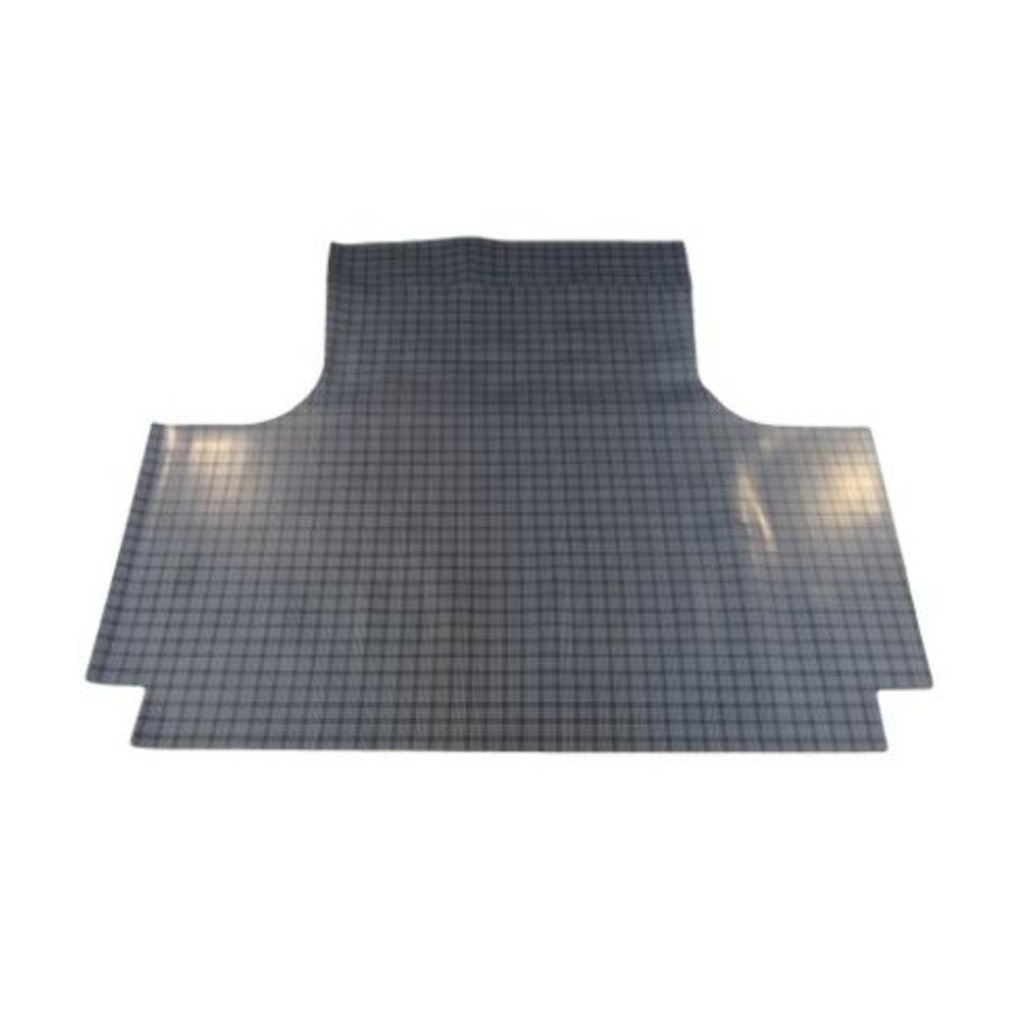 Trunk Floor Mat Cover for 1968 Chrysler 300 Convertible, Gray Herringbone Rubber Material, Front Area Protection.