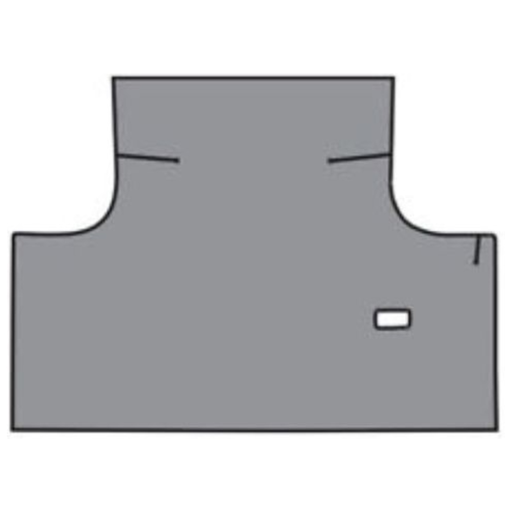 Trunk Floor Mat Cover for 1969-1970 Chrysler 300 Convertible, Gray Herringbone Rubber Material, Made in the USA.