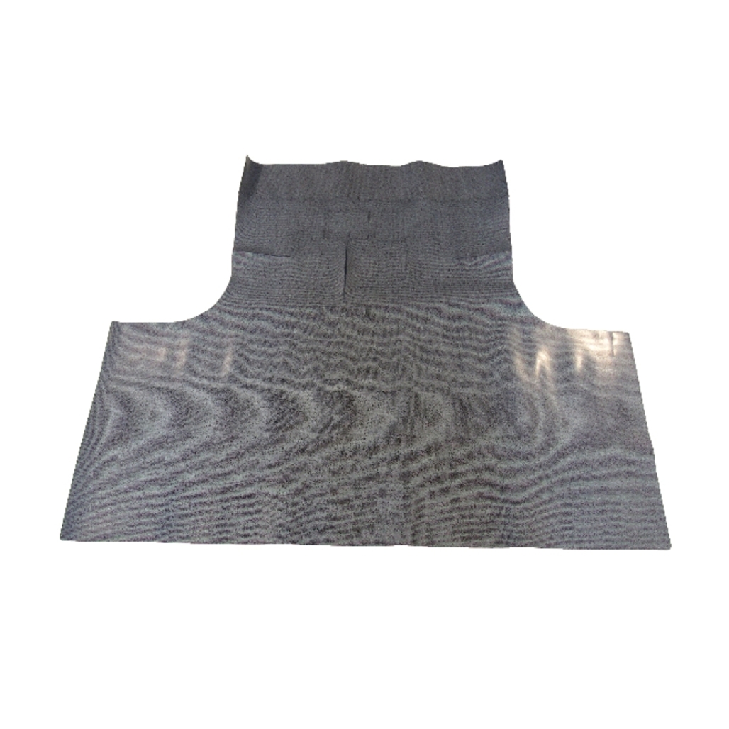 Trunk Floor Mat Cover for 1971 Chrysler Vehicles, Gray Herringbone Rubber Material, Front Area Protection, Made in the USA.