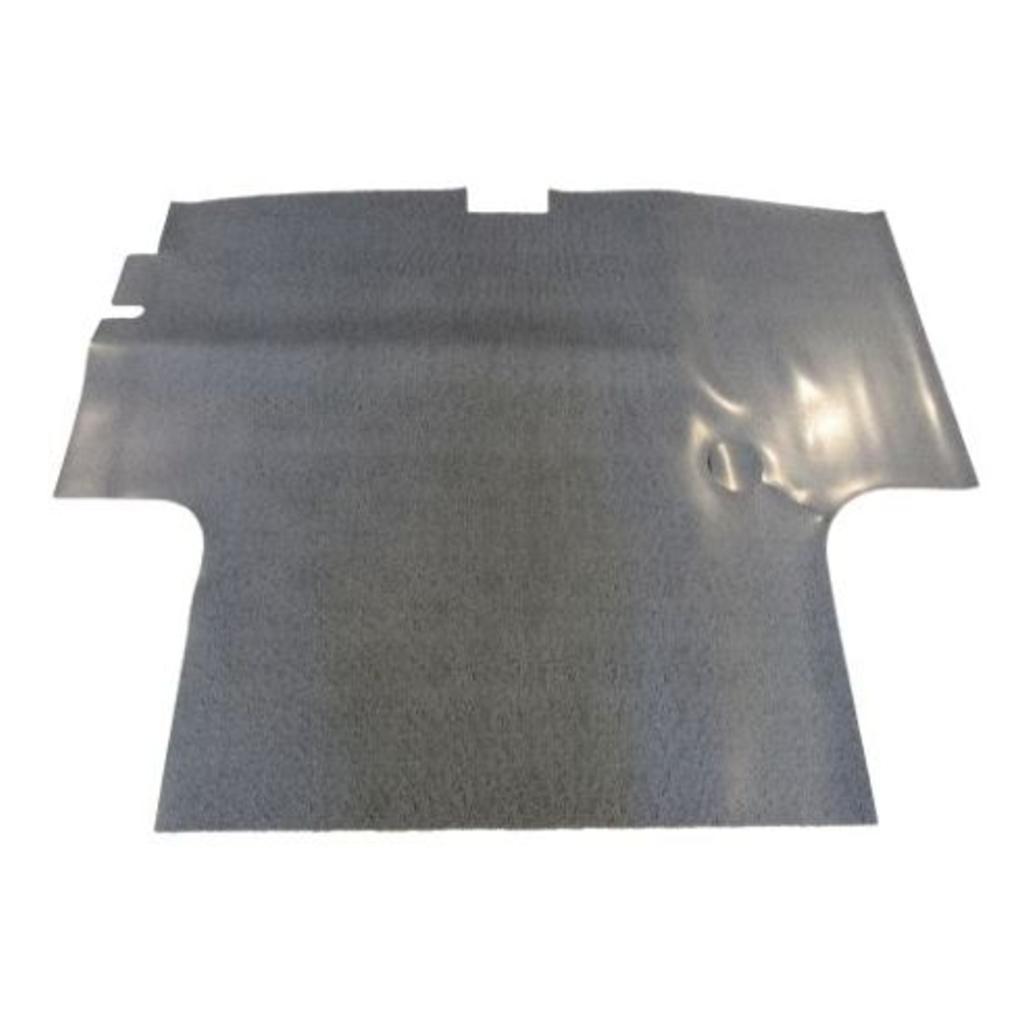 Trunk Mat Cover for 1970-1976 Plymouth Duster, Gray Herringbone Rubber, US-Made, Front Area Protection