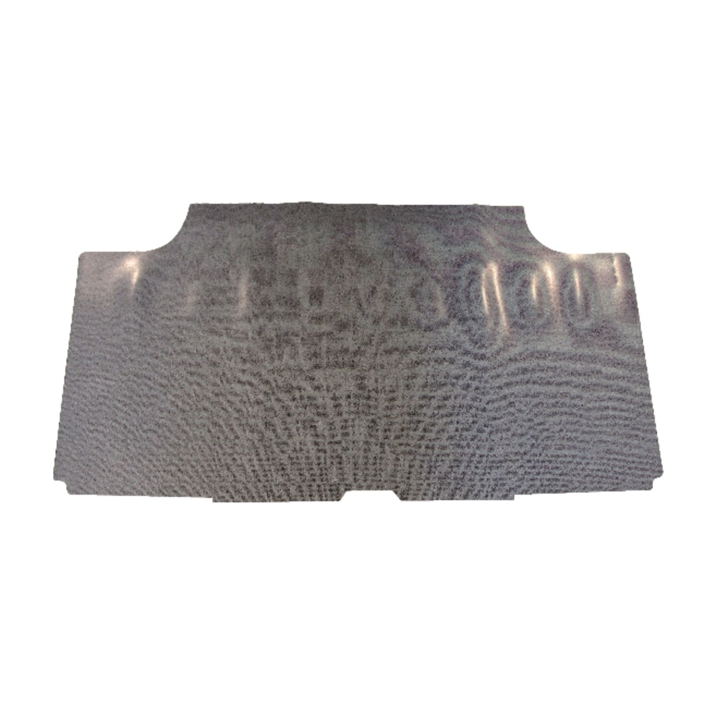 Trunk Floor Mat Cover for 1970 Plymouth GTX and Road Runner Convertible, Gray Herringbone Rubber Material, Made in the USA.