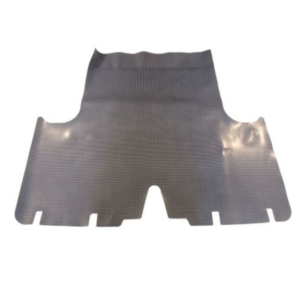 Trunk Floor Mat Cover for 1964-65 Belvedere Convertible, Gray Herringbone Rubber, US-made, OEM Quality.