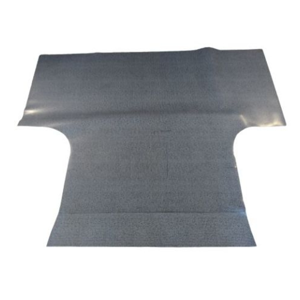 Trunk Floor Mat Cover for 1970 Plymouth Fury 2DR Hardtop, Gray Herringbone Rubber, US-made, OEM Quality, Front Area Cover.
