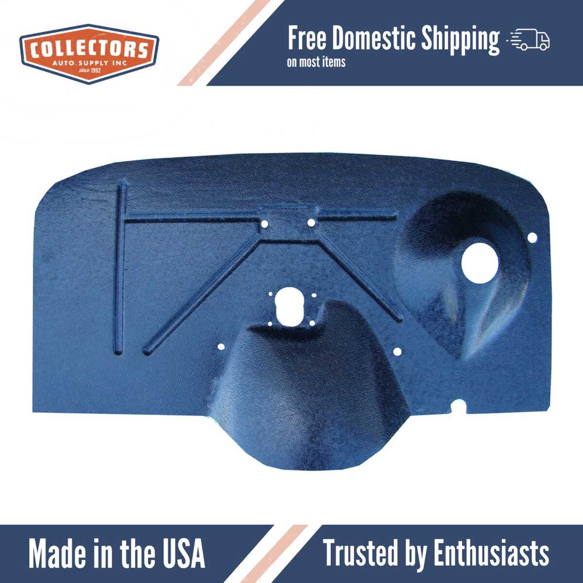 1931 Ford Model A Firewall Insulator (Late)..Hardware Included (ABS Chicken Track)..- Single Heatshield.. | 0 | QRS-FORD 3100-CT