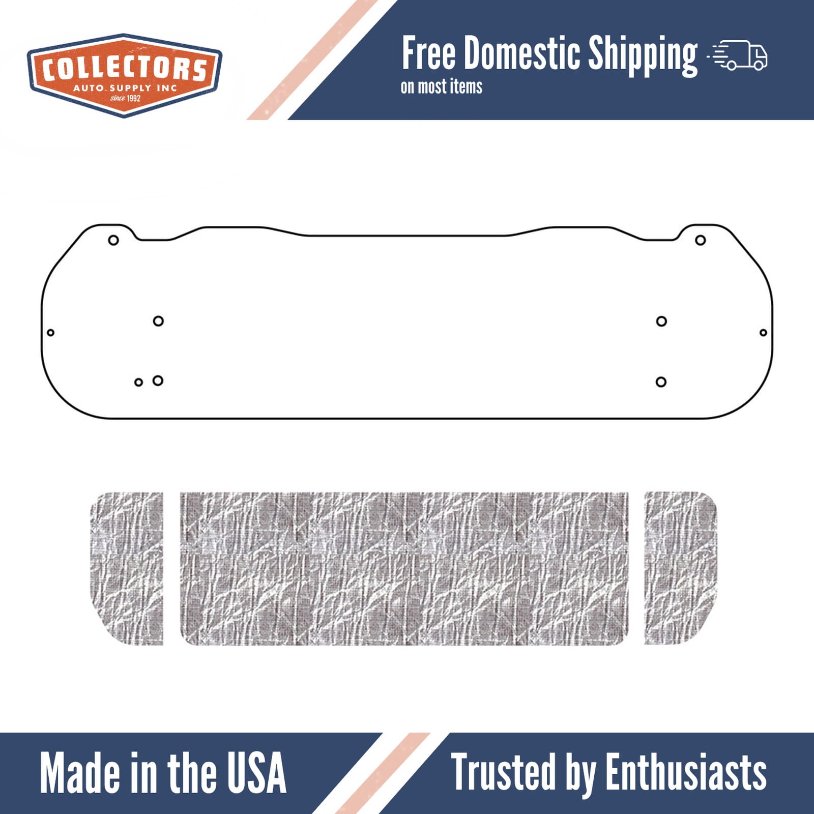 Under Trunk Lid Cover for 1971-1973 Ford Mustang