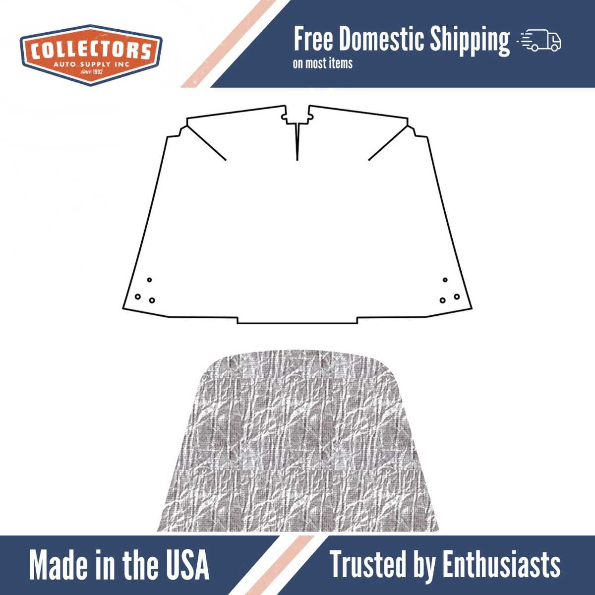 1953-56 Ford Truck F-100 AcoustiHood Cover Kit-Smooth | 0 | QRS-FORD 5356-TUHC