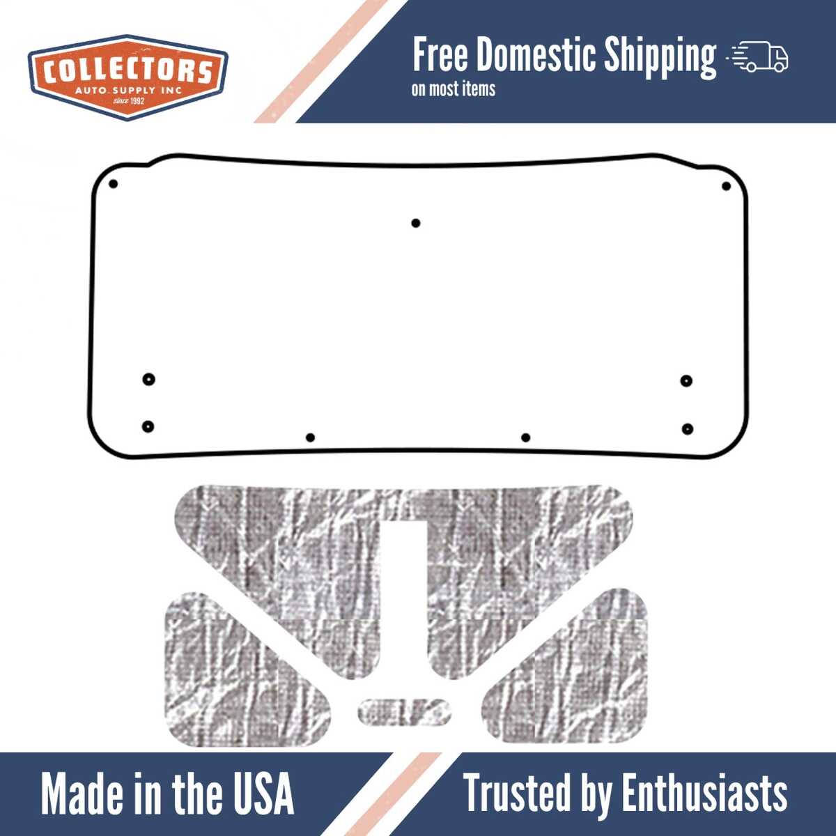 Trunk Floor Mat/Cover for 1964-1966 Ford Mustang Coupe