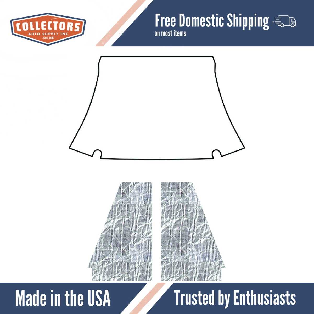 1940 Ford Standard Under Hood Cover-Smooth | 0 | QRS-FORD 4000S-CUHC