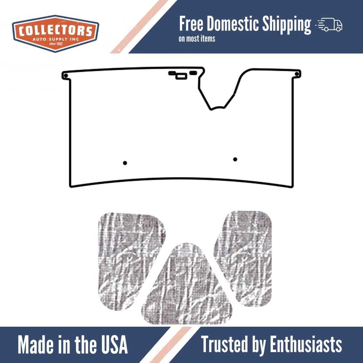 Under Trunk Lid Cover for 1974-1978 Ford Mustang Ii