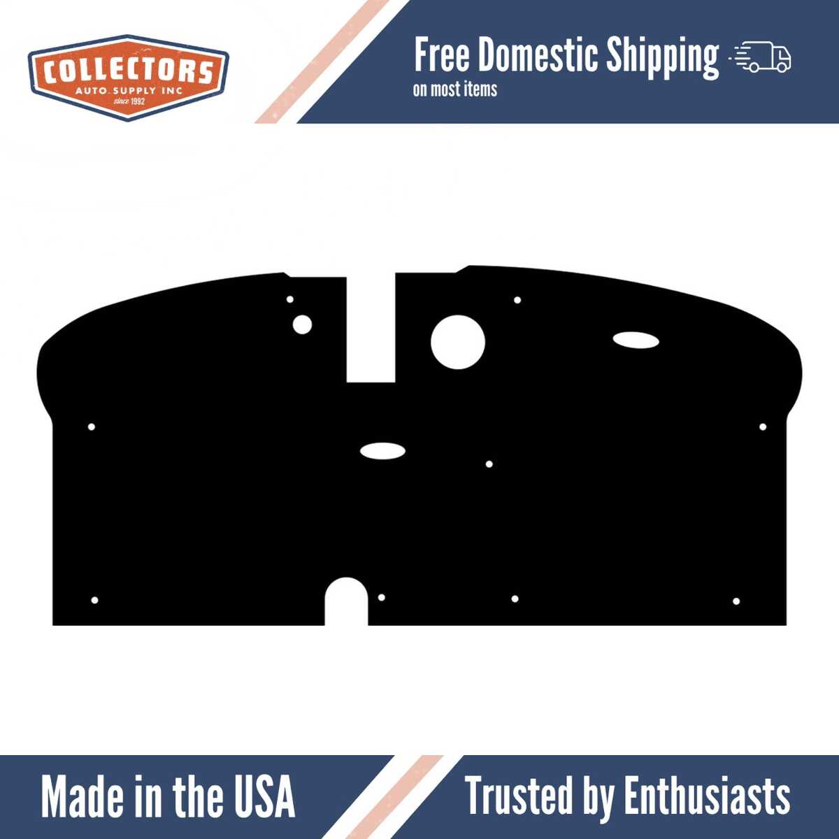 1936 Plymouth Firewall Insulator..- Flat | 0 | QRS-PLY 3600-C