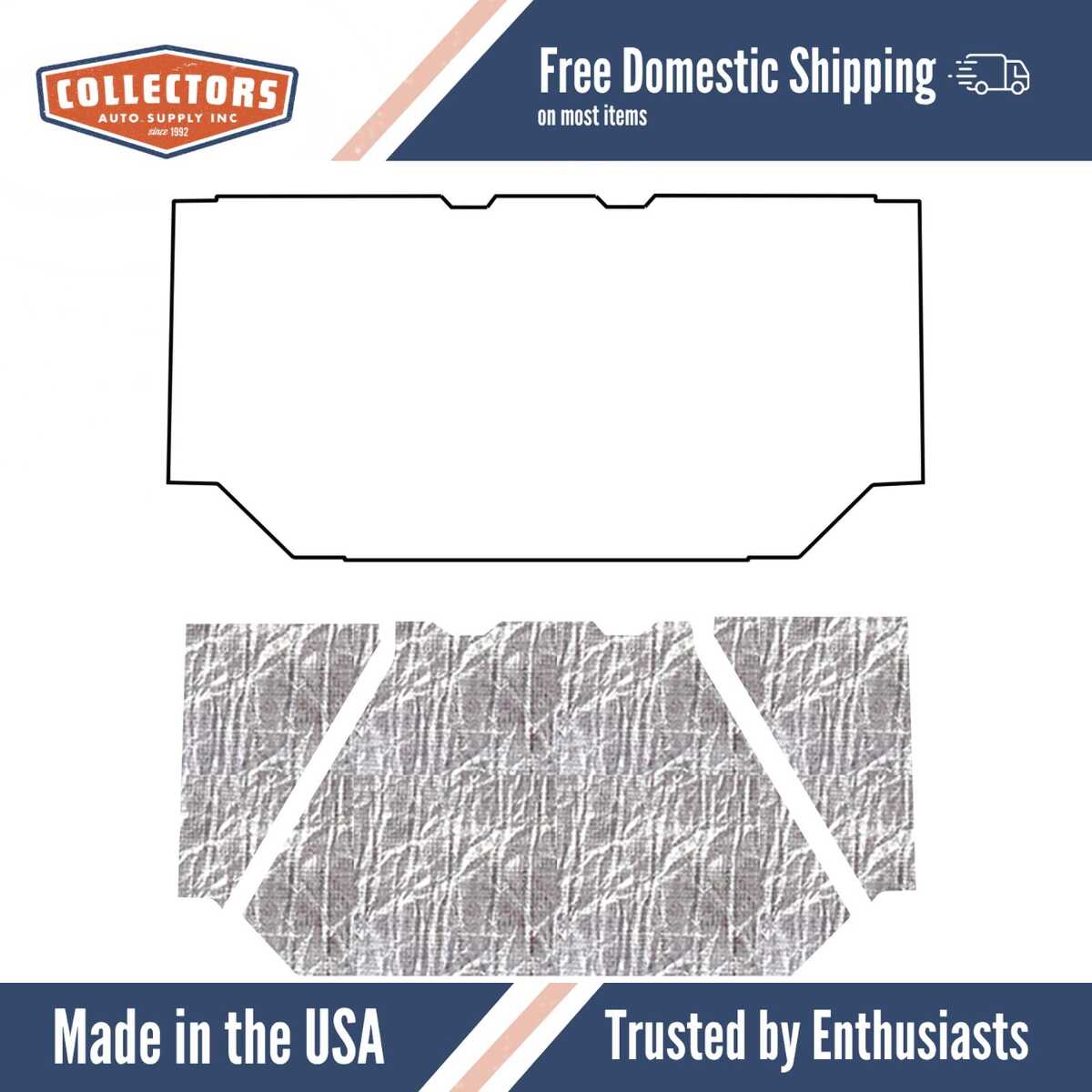 1962-1988 Jeep Gladiator Roof Insulation Kit | 0 | QRS-JEEP 6288-GRK