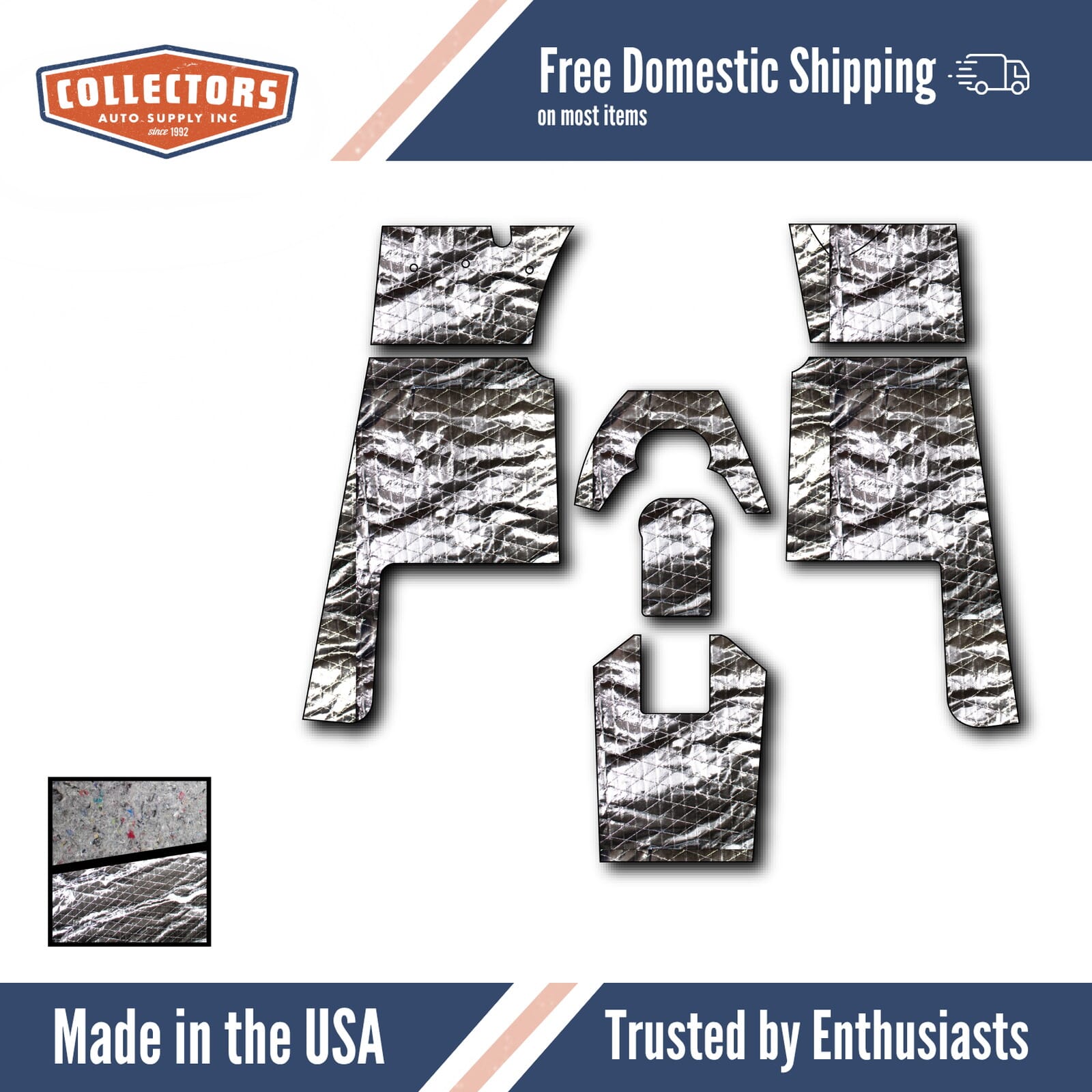 Floor Insulation Kit for 1946-1964 Willys Panel Truck