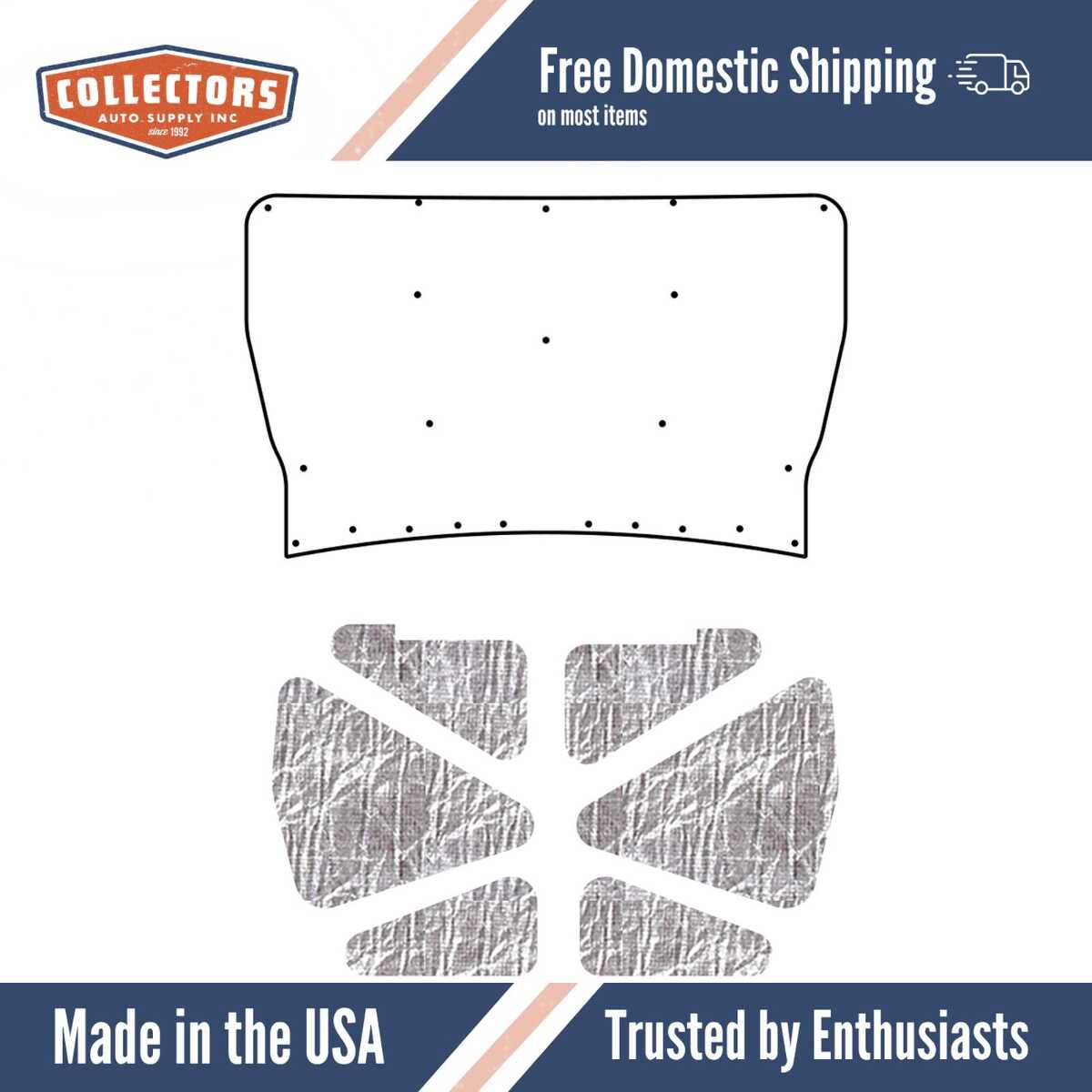 1980-1986 Bronco Firewall Insulator (Ultra High Def Rubber) | 0 | QRS-BRONCO 8086-T