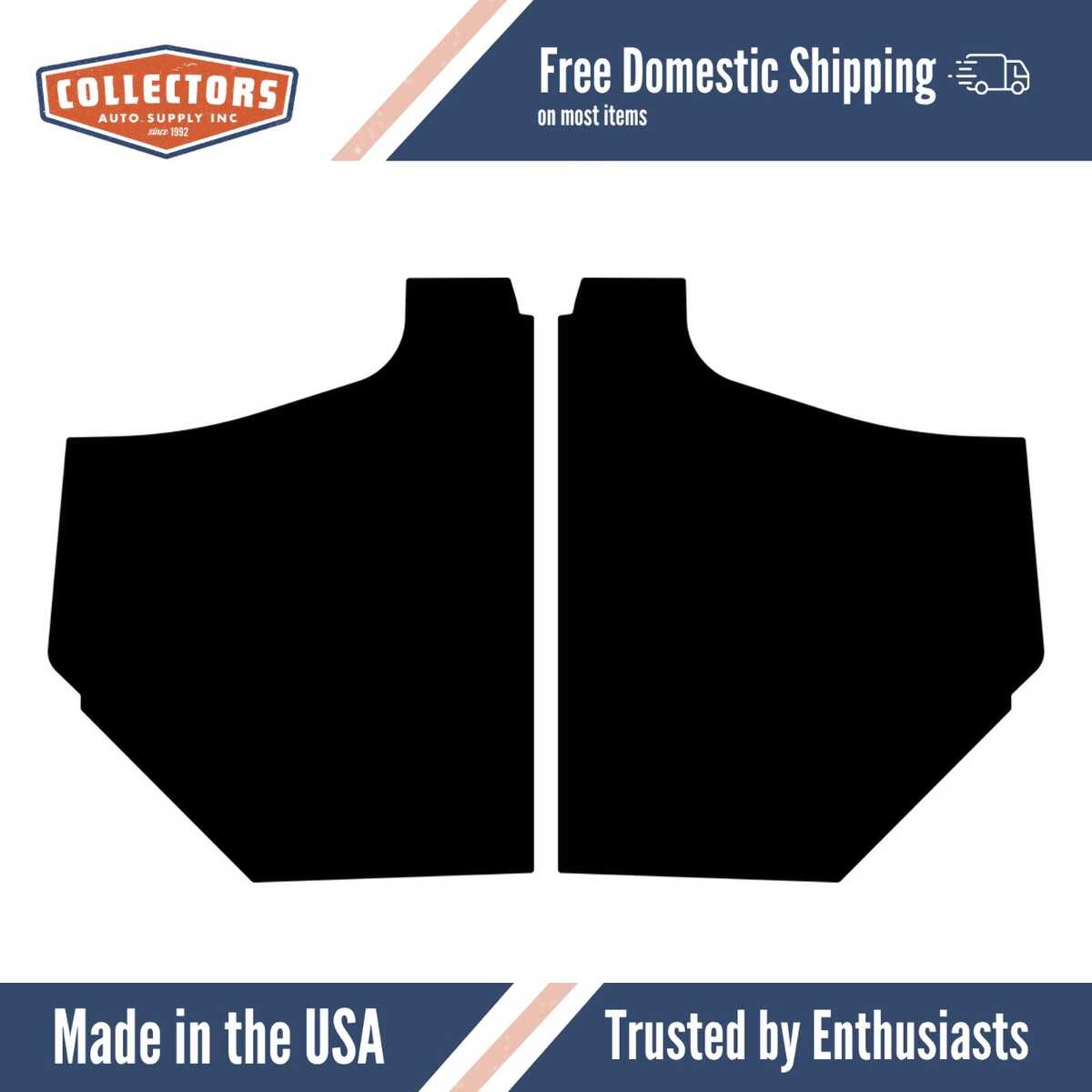 1928-29 Ford Model Station Wagon (150) Kick Panel Set w/ Binding Tape | 0 | QRS-FORD 2829SW150-CSP