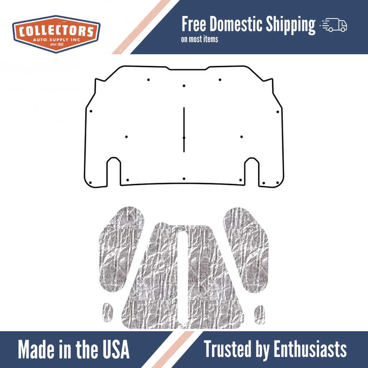 1993-97 Ford Ranger Truck Under Hood Cover-Smooth AcoustiHood Kit | 0 | QRS-FORDRAN 9397-TUHC