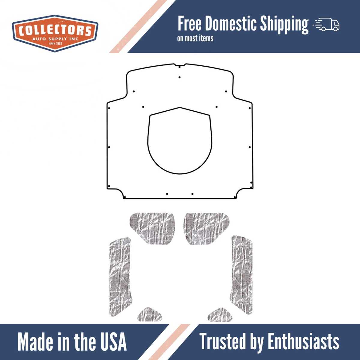 1958-60 Ford Thunderbird Under Hood Cover-Smooth | 0 | QRS-TBIRD 5860-CUHC