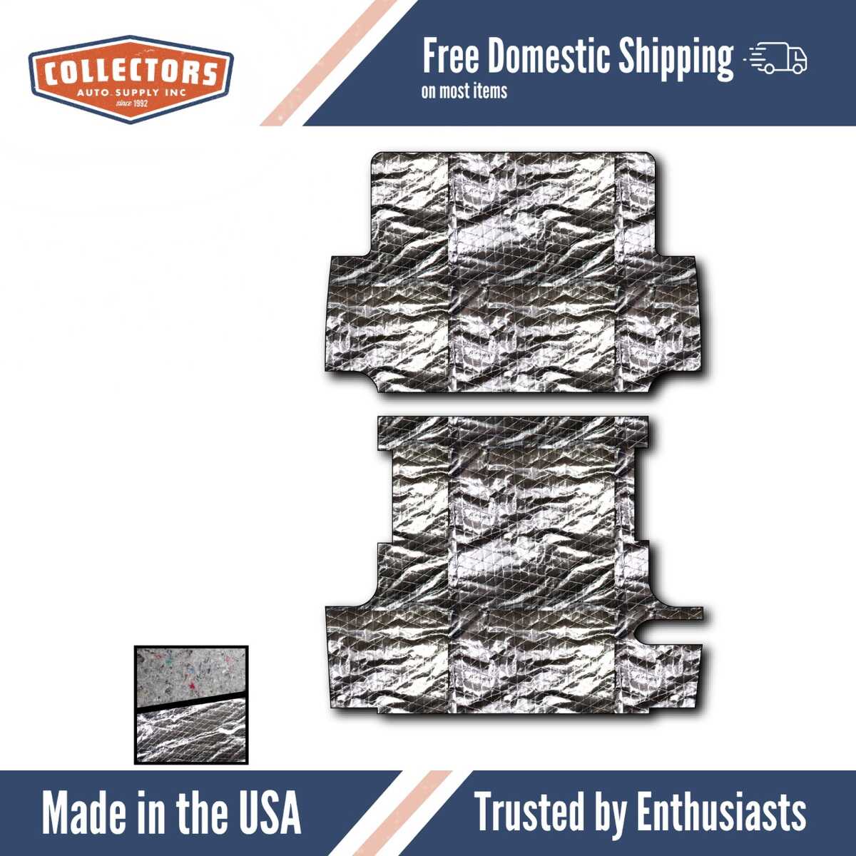 Floor Insulation Kit for 1946-1964 Willys Station Wagon [QRS-WILL 4664-SWRFK]