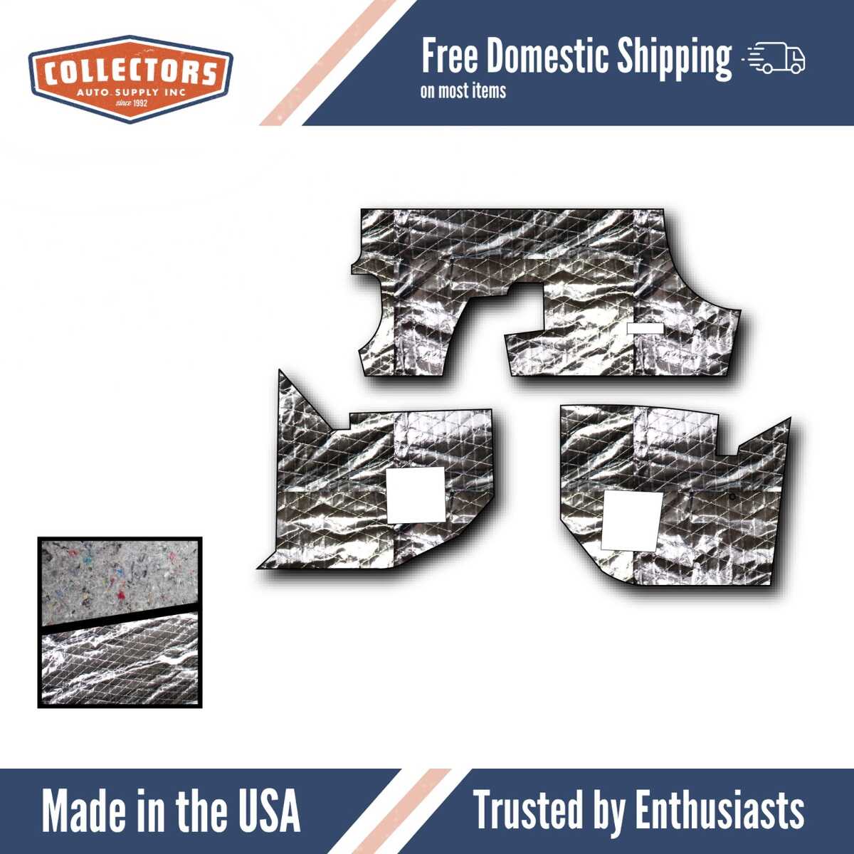 Cowl/Dash Insulation Kit for 1967-1968 Mercury Cougar Convertible