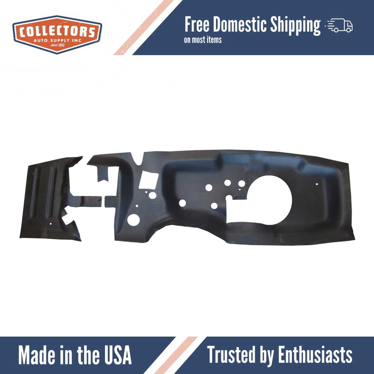 1967-68 Mustang Heater Firewall Insulator (Ultra High Def Rubber)  2 Piece | 0 | QRS-MUST 6768-HC