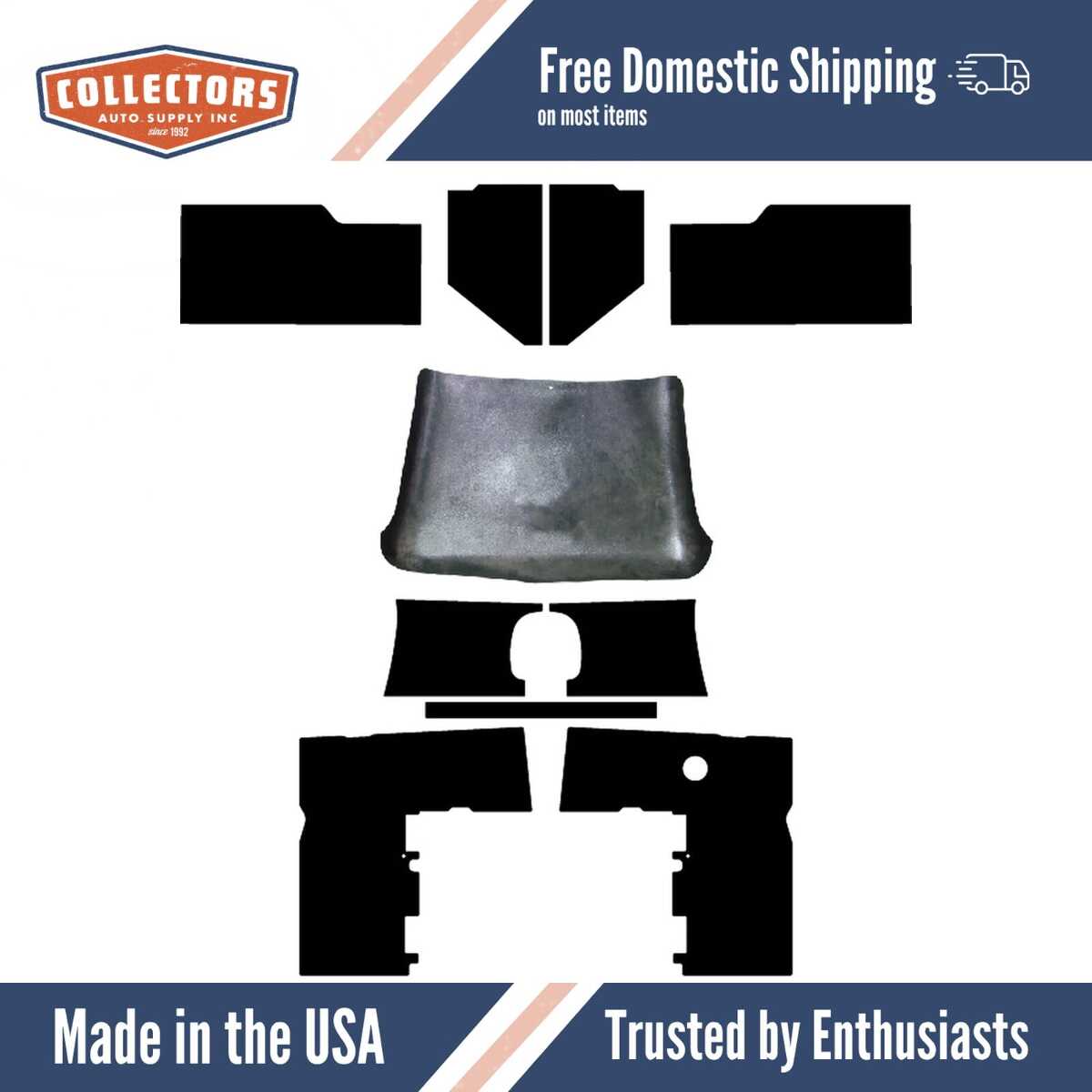 1948-1952 Ford Truck Complete Interior Kit (ABS Plastic) | 0 | QRS-FORD 4852-TIK