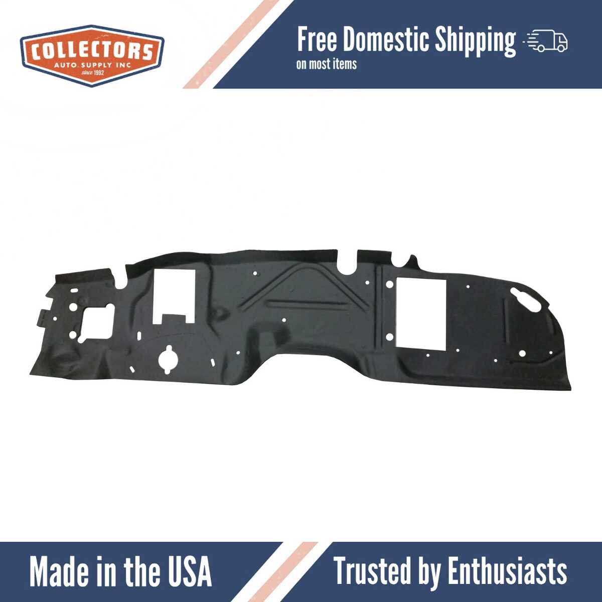 1965-1970 Chevrolet Car Firewall Insulator w/AC (Ultra High Def. Rubber) | 0 | QRS-CHEV 6570-AC