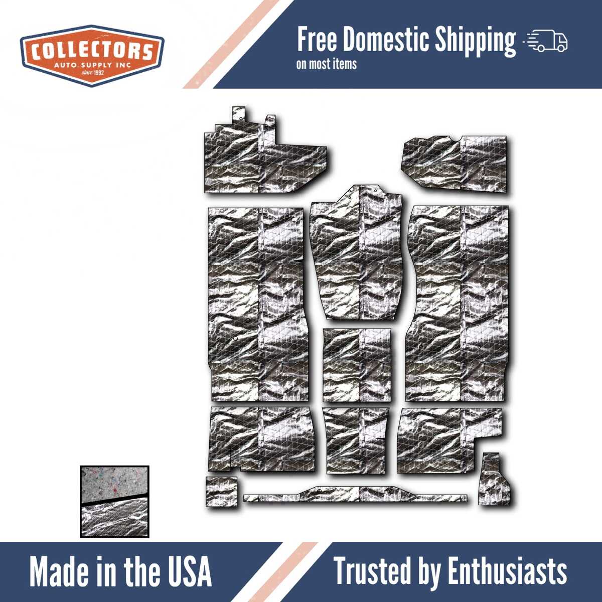 Floor Insulation Kit for 1994-2001 Dodge Truck Extended Cab