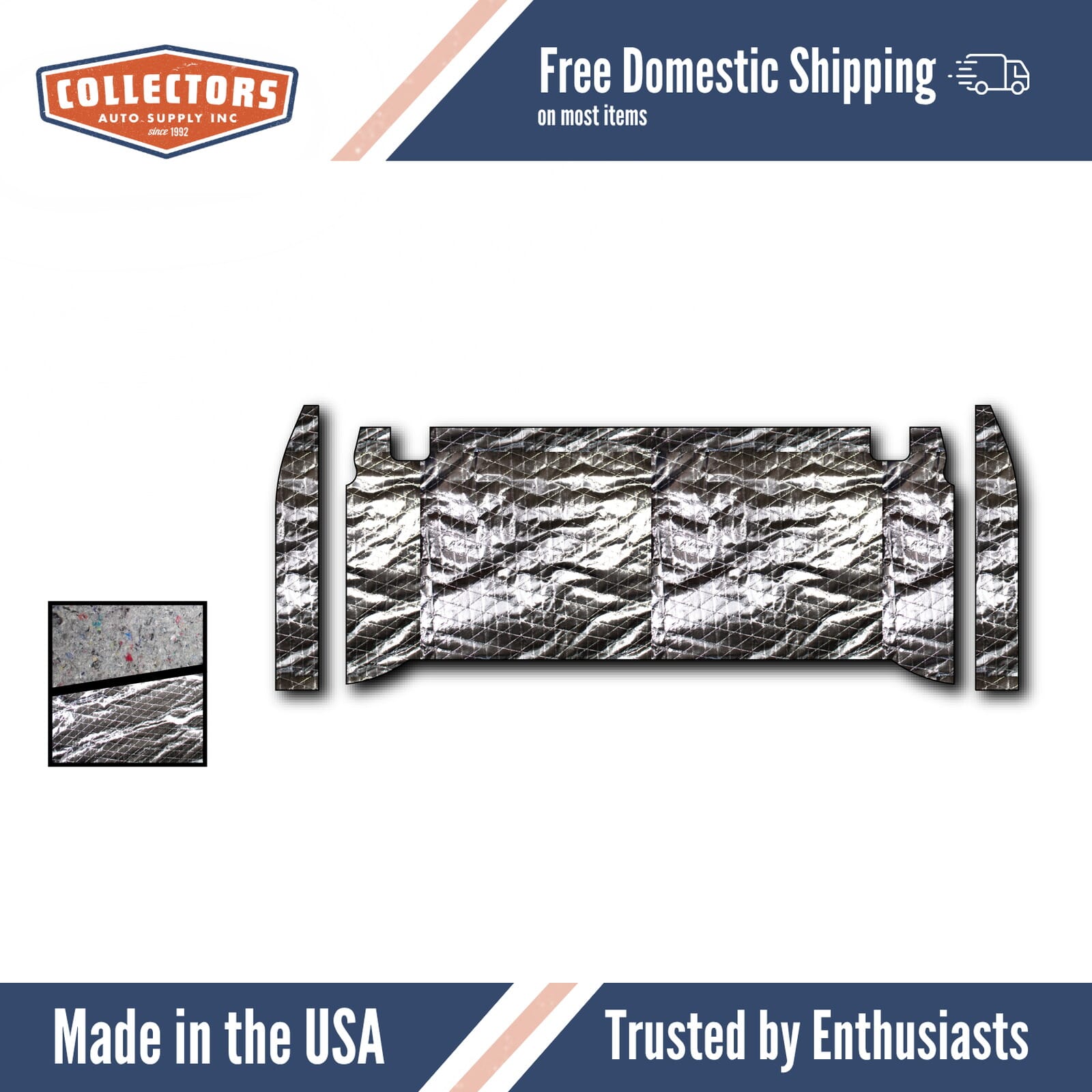Rear Cab Insulation Kit for 1994-2001 Dodge Truck Extended Cab