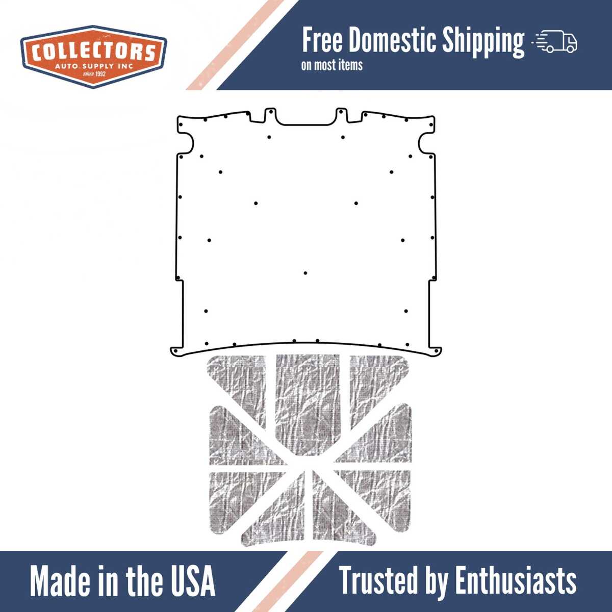 1967 Ford Under Hood Cover-Smooth | 0 | QRS-FORD 6700-CUHC