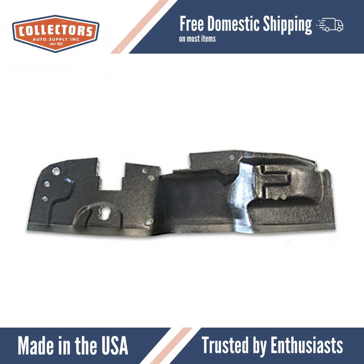 1967-1972 Ford Truck Firewall Insulator w/ Skirt..- Fiberglass Insulation | 0 | QRS-FORD 6772-T