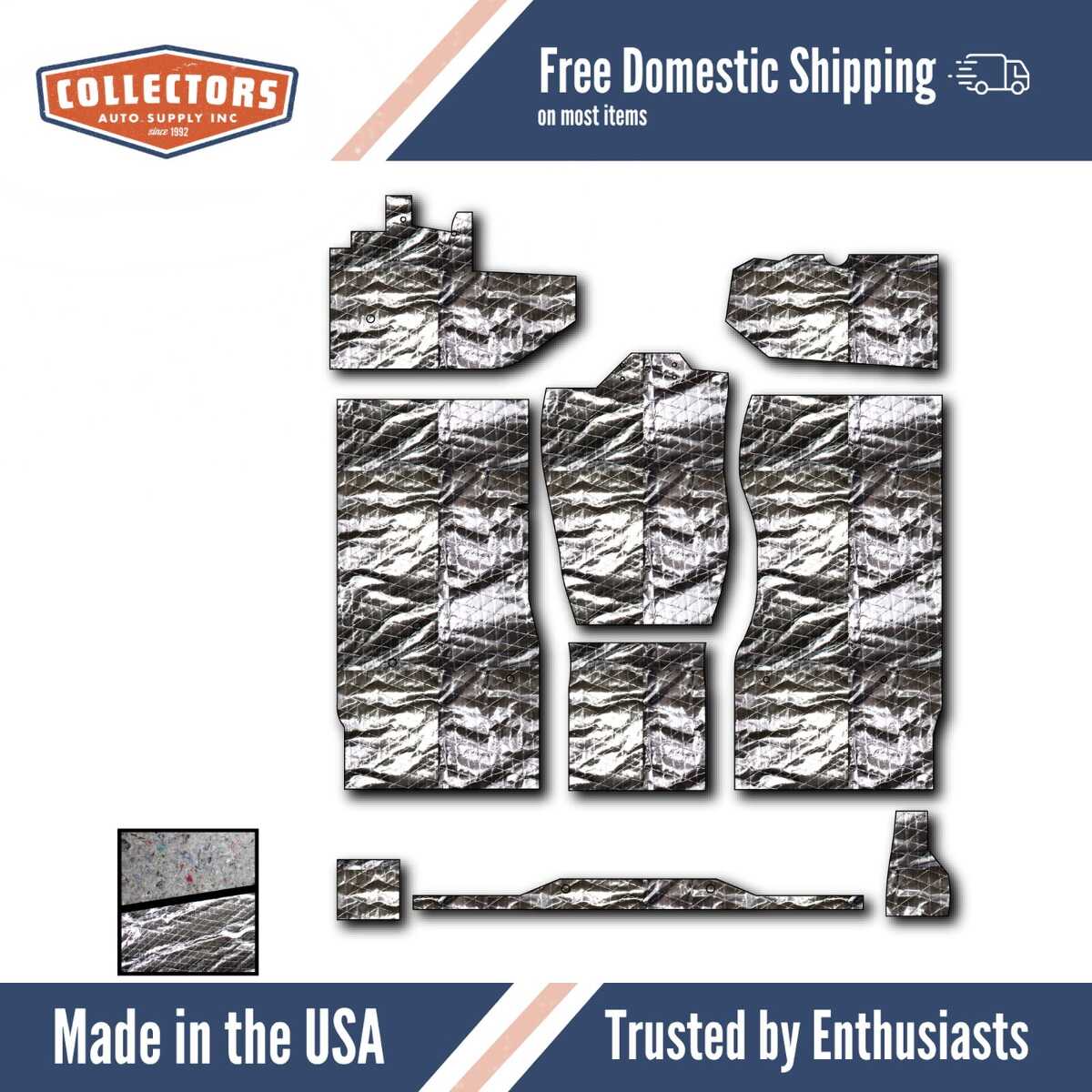 Floor Insulation Kit for 1994-2001 Dodge Truck Regular Cab