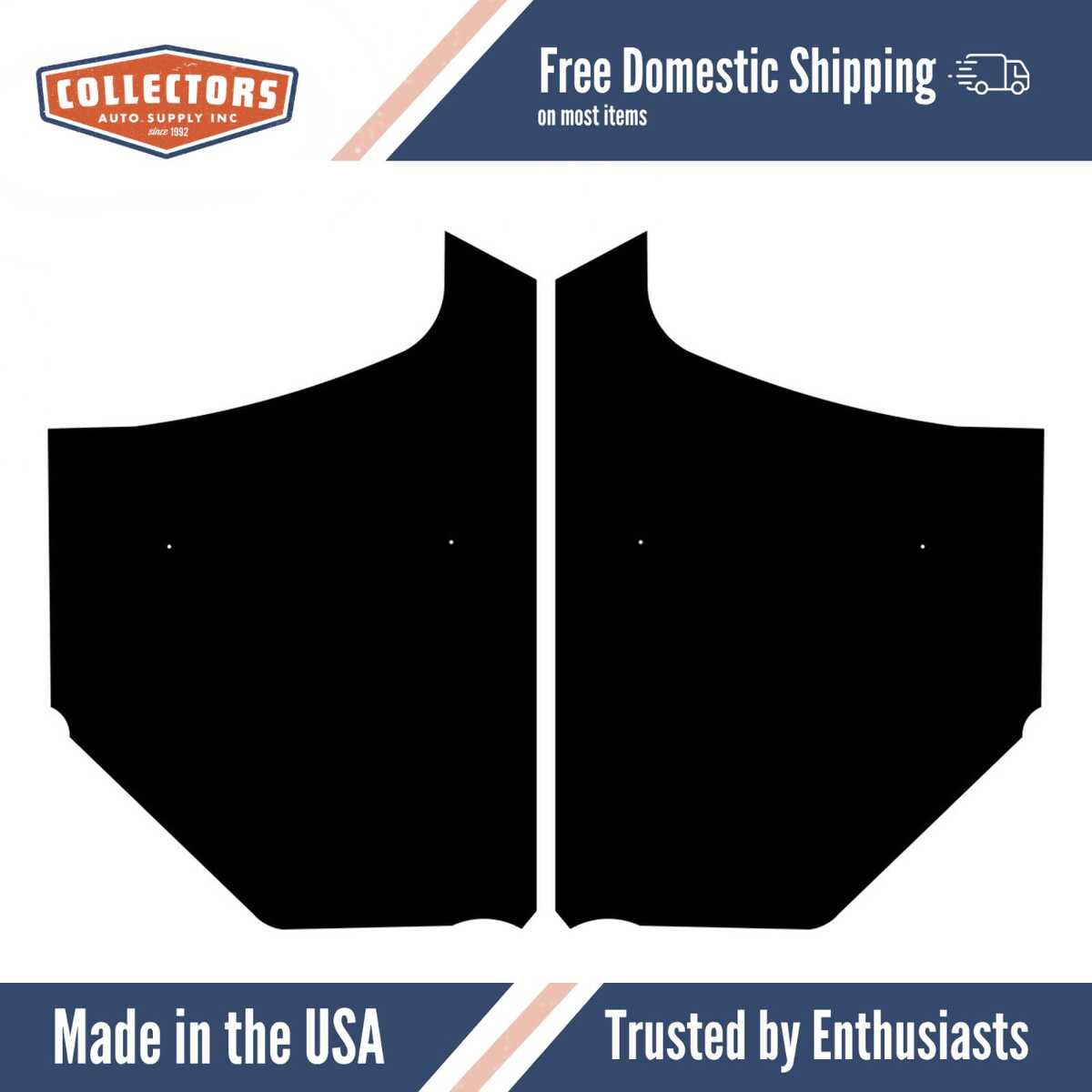 1928-29 Ford Model A Roadster Pickup (76) Kick Panel Set, , - Leather Grain | 0 | QRS-FORD 2829RP76-TSP