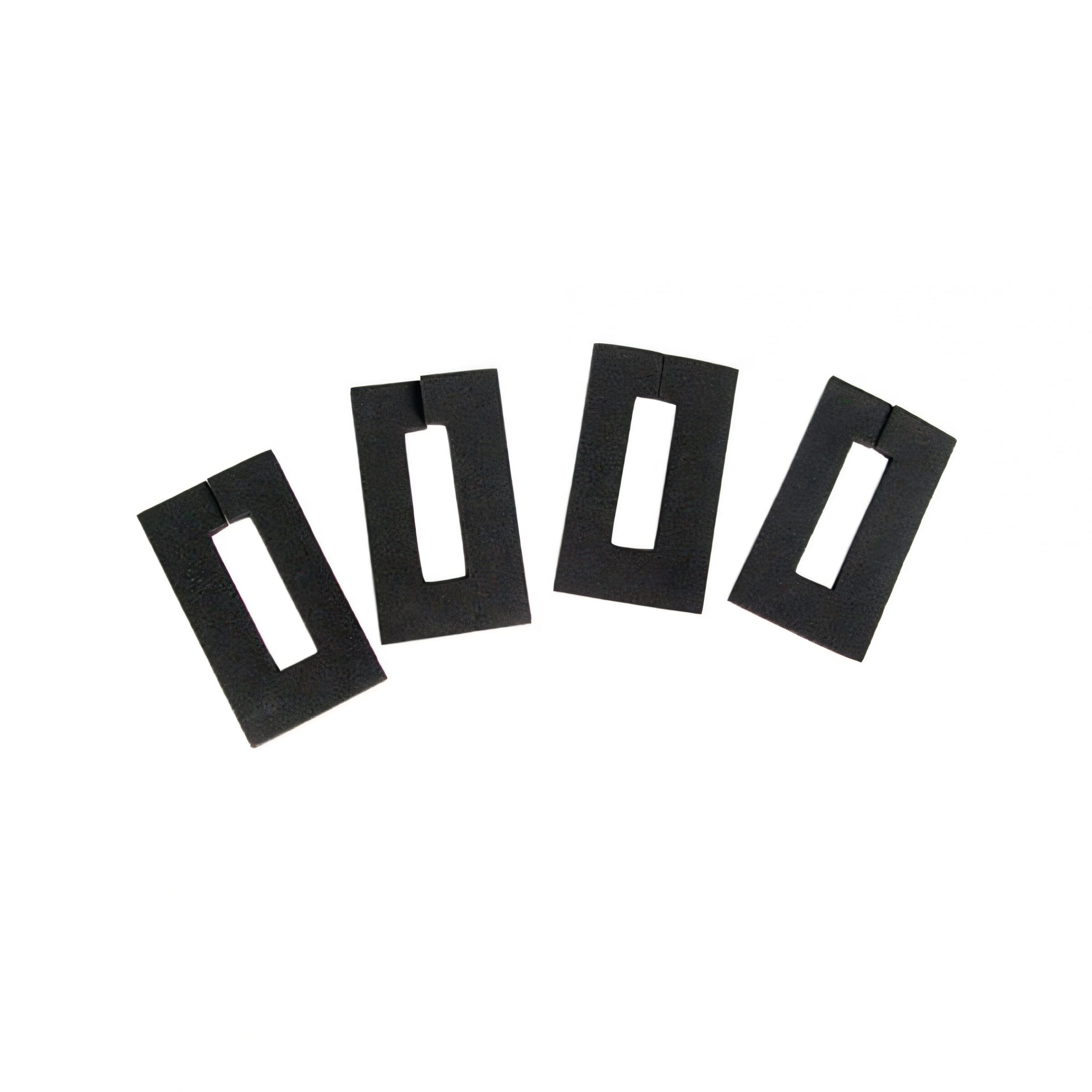 Rubber door hinge gasket for vintage vehicle restoration, high-quality material, essential part for door assembly.