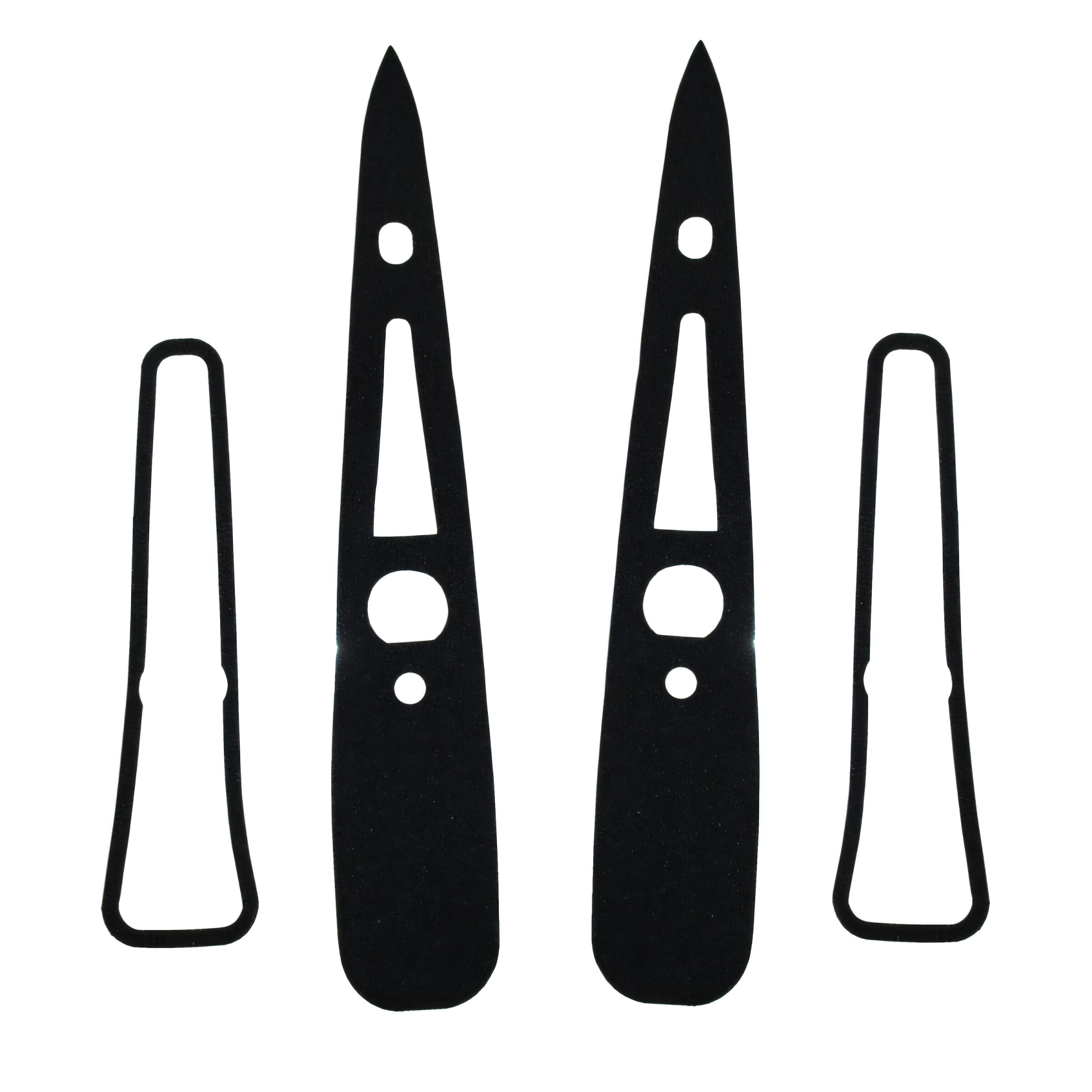 Taillight Lens & Housing Gasket for Ford, Lincoln, Mercury - In Fin Design - Automotive Part Visualized on White Background