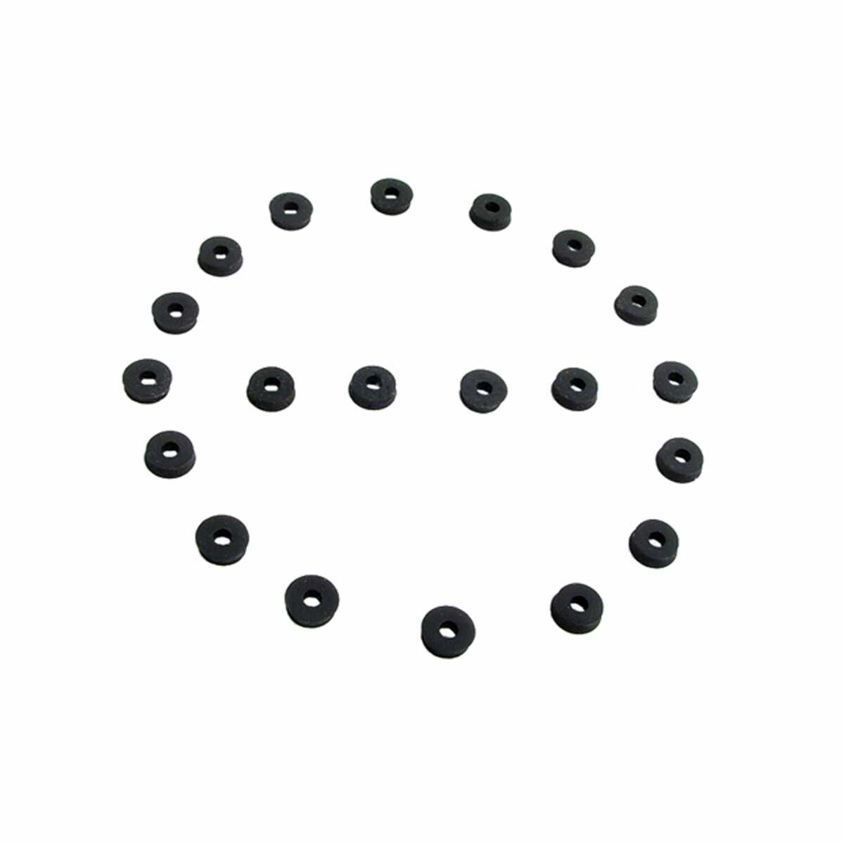 Flat Rubber Washers for Universal Applications 20 Piece EDMP Rubber UW 22