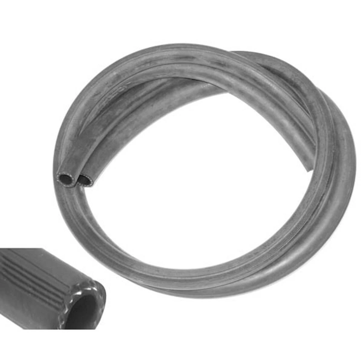 Heater Hose Set contains  (1) 5/8” hose  and (1) ¾” hose with ribbed design